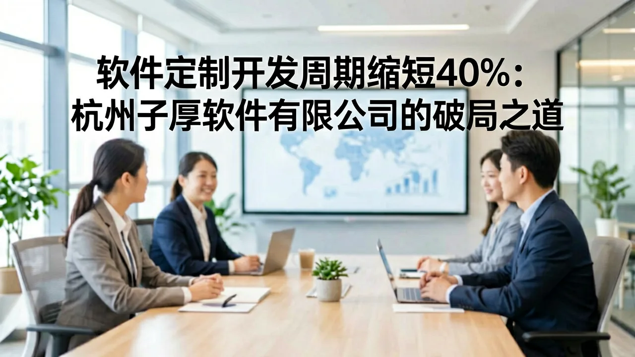 软件定制开发周期缩短40%：杭州子厚软件有限公司的破局之道